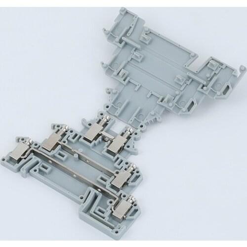 10pcs DIKD 1.5 Phonex Type Din Rail 3-level Wiring Fast Connector Conductor Thin Modular Screw Terminal Blocks DIKD-1.5