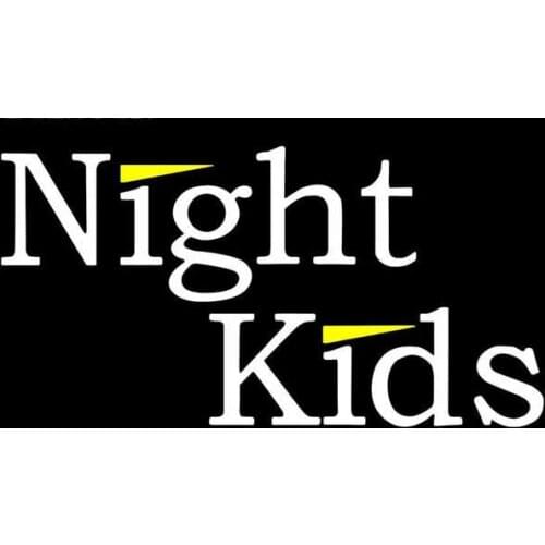 13cm x 8.1cm for Night Kid White Simple Slogan Waterproof Motorcycle Decal Occlusion Windshield Scratch Car Stickers