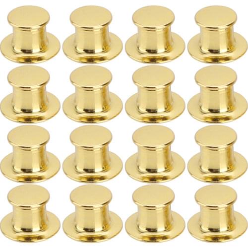 16 Pin Back Locks Shiny Metal Fasteners Hardware Tie Tack Lapel Pin Keepers Crafts DIY Brooches Badges Bags Decorations US Stock