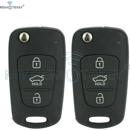 2pcs Best price Flip remote key 3 button with 46Chip 434Mhz for Hyundai ix35 folding car key free shipping remtekey