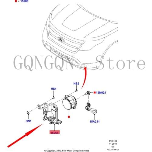 CAR Fog Lamp Bracket Bracket Fog Lamp Right For dMo nd eoE xpl or er Front Bar Bracket Front Bar Bracket