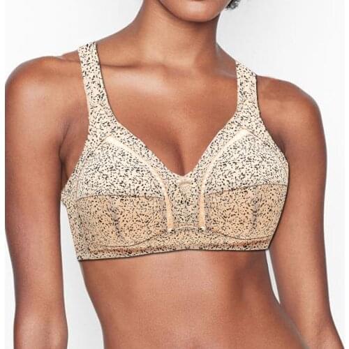 Big Size Women Bras Wireless Sexy Lingerie Print Full Cup Brassiere Underwear Top