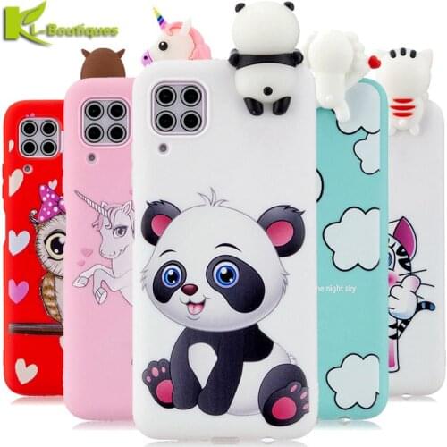 3D Panda Case on For Fundas Samsung Galaxy A12 Case Soft Silicone Cover na For Samsung A12 A 12 A125F SM-A125F/DS Phone Coque