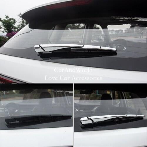 For Changan CS35 Plus 2018-2020 ABS Chrome Rear Window Rain Wiper Arm Blade Frame Cover Protector Trims Molding Car Accessories