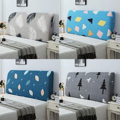 Elastic Printed Bed Head Back Cover All-inclusive Universal Dustproof Protection Removable Headboard Cases For BedRoom Hotel