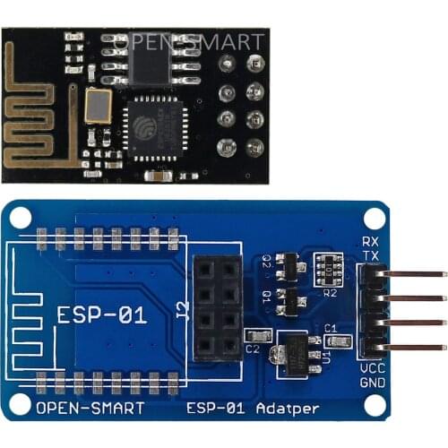ESP8266 ESP-01 WIFI module Serial Wi-Fi-compatible Wireless Transceiver + ESP-01 Adapter Module for Arduino