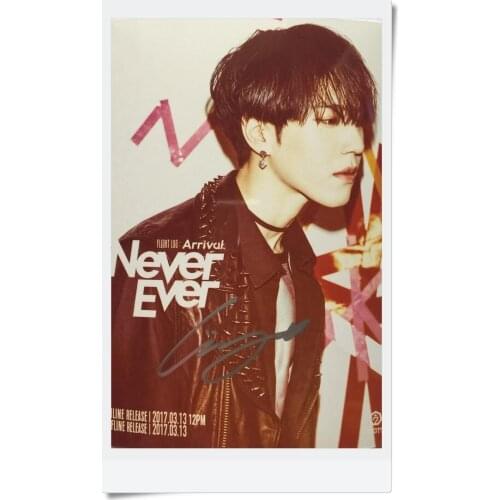 GOT7 GOT 7 YuGyeom Yu Gyeom autographed signed photo FLIGHT LOG:ARRIVAL 6 inches new korean freeshipping 03.2017
