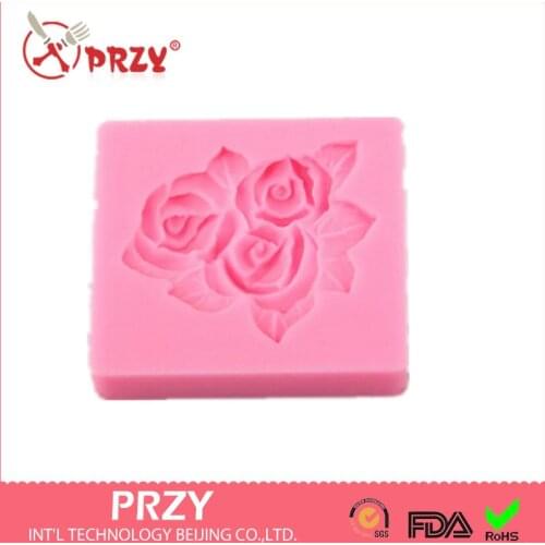 Hot sale flower shaped chocolate silicon mold fondant Cake decoration mold chocolate mold