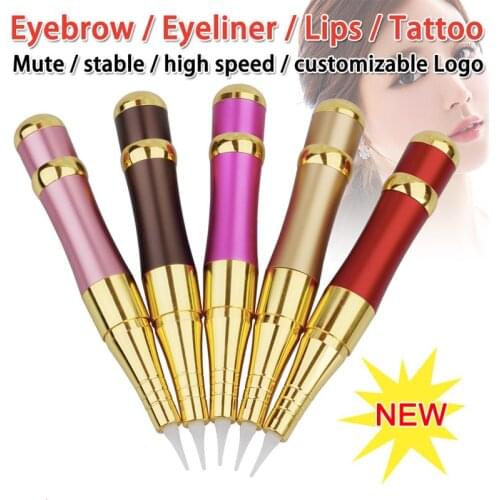 Hot Sale Import Motor Permanent Makeup Eyebrow Rotary Tattoo Machine Electric Microblading Pen Kit For 3D Eyebrow Lip Eyeliner