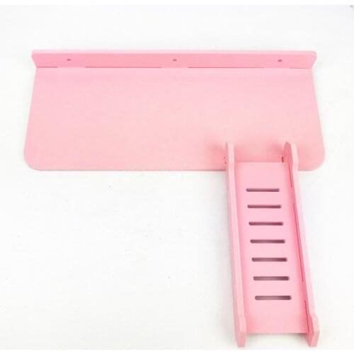 Hamster toys cage second floor platform DIY Golden Bear platform wire cage decorative right angle platform ladder