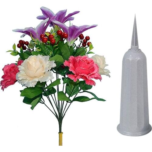 Artificial Flowers Bouquet Rose Lily Nordic High Quality Creative Hone Decoration Simulation Plant