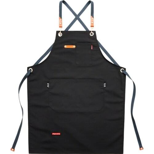 Custom Logo Cowboy Apron Restaurant Barber Floral Artist Men Women Overalls Coffee Shop Nail Unisex Work Apron Dropshipping