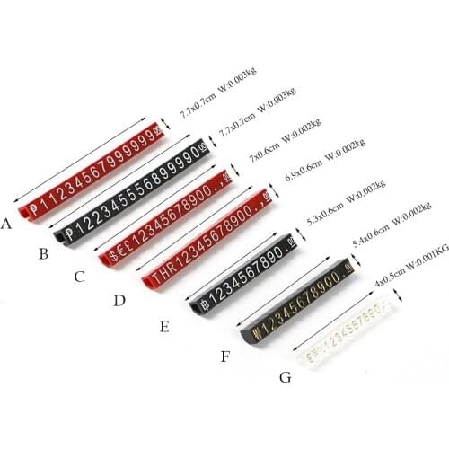 Red Plastic Letter Combined Adjustable Pricing Kit Exhibition Price Display Tag Cube