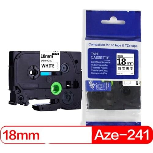 Befon X2 18mm Clear Compatible Printer Ribbon Replacement for brother Aze141 Aze 141 p-touch p touch PT Label Printer Tape