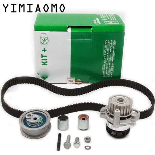 06D 109 119B 5PCS Engine Water Pump Belt Tensioner Set For VW Golf Jetta Passat Audi A3 A4 A6 TT Skoda Seat 2.0 TFSI 06F121011X