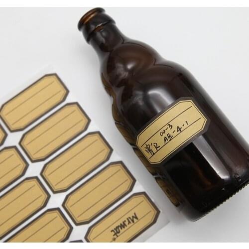 Kraft paper label sticker reusable handwritten document classification label food storage sticker tracelesscurrency remova