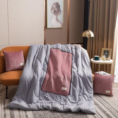 Blanket Simple Car Sofa Pillow Quilt Dual Purpose Multifunctional Folding Cushion Quilt Festival Gift Pillow Quilt cushion cover
