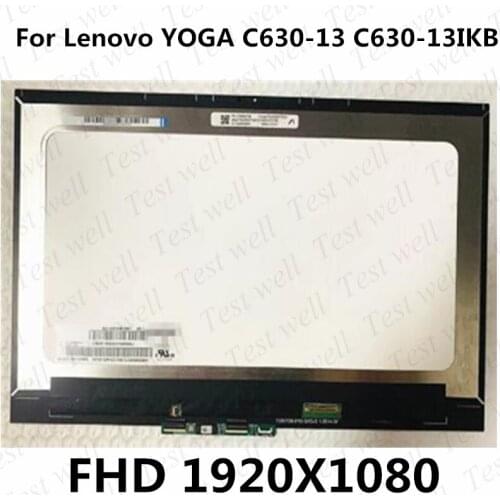 Original 13.3" FHD LCD Display For Lenovo YOGA C630-13 C630-13Q50 C630-13IKB LCD Touch Screen Digitizer Assembly with Bezel
