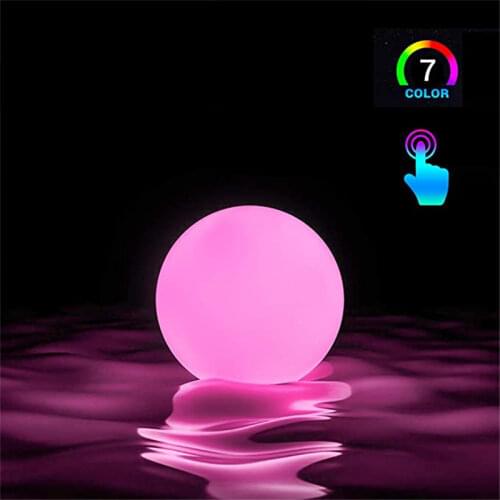 RGB Floating Pool Light 3inch 7.8cm RGB Color-changing LED Pool Ball Lights IP67 Bath toy for Outdoor Garden Swimming Pool