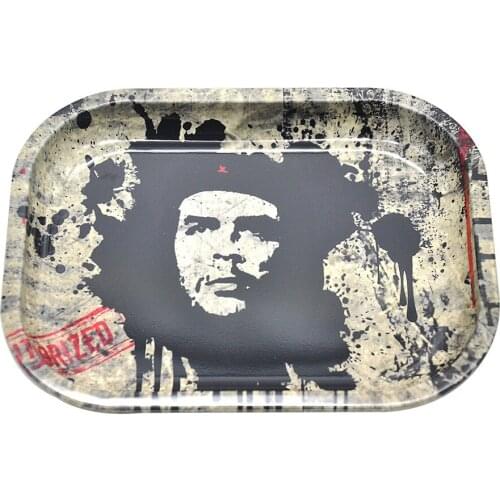 Convenient and stylish metal tray 180*140mm Rolling Tray Herbal Tobacco Storage Lid Cigarette Paper Smoke Pipe Accessories