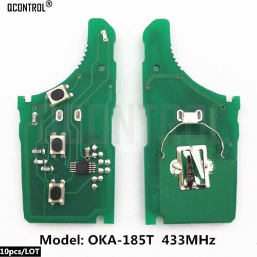 QCONTROL Car Remote Control Key Circuit Board for KIA OKA-185T Vehicle Alarm 433MHz 433-EU-TP CE 0682 Keyless Entry