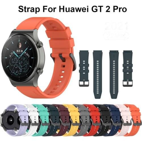 22mm Official Silicone Band For Huawei Watch Gt 2 Pro Sport Original Watchband For Huawei Gt2 Pro Wristband Replacement Bracelet