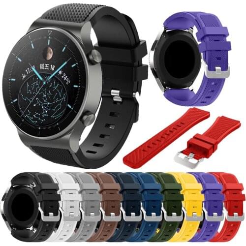 Silicone Strap For Huawei Watch GT 2 Pro/GT 2 46MM Smart Watch Band 22MM Sports Replace Wristbands For Honor GS PRO/Magic Correa