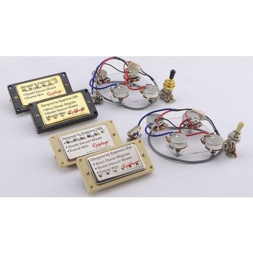 Standard Electric Guitar ceramics Humbucker Pickup Nickel / Gold Cover1 Set Original Genuine Epi