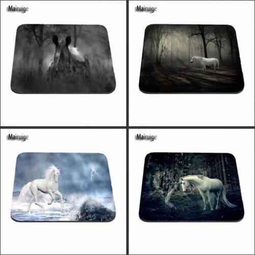 Mairuige Unicorn In The Forest Cool Stylish Mouse Pad Gaming Rectangle Mousepad 22x18cm And 25x20cm And 25x29cm As Boys