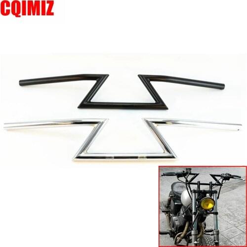Universal 7/8" 22MM Motorcycle Drag Handlebars Z Bars For Honda Yamaha Suzuki Custom Bike