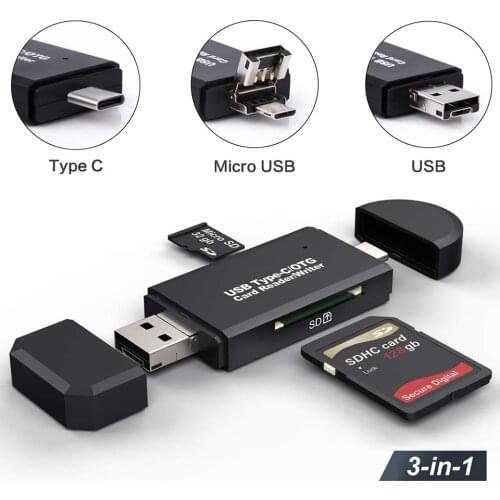 SD Card Reader USB 3.0 Card Reader Type C 3.0/2.0 TF/Mirco SD Memory Card Reader OTG Cardreader Adapter for Android Computer