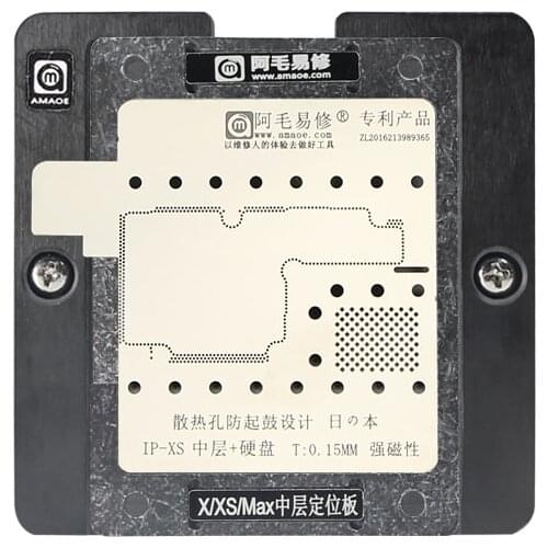 AMAO For Phone X xs MAX Motherboard Soldering CPU Repair BGA Reballing Positioning Fixture Middle positioning fixture