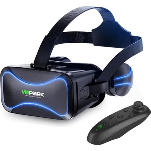 VR Headset 3D Glasses Virtual Reality Smartphone Stereo Helmet VR Headset With Remote Control For IOS Android For VR Game Movies