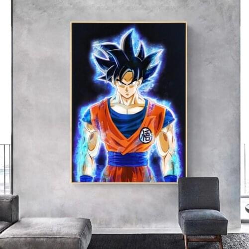 Japanese Anime Dragon Ball Print Canvas Painting Goku Wall Art HD Poster Picture Mural Living Room Home Decoration Accessories