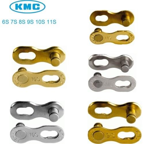 Original 6 Pair/lot 1/2" X 11/128" KMC 6/7/8/9/10/11 Speed Missing Link for Trekking Mountain Bicycle Road MTB Bike Magic Chain