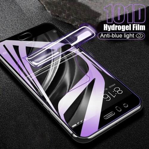 101D Curved Soft Hydrogel Film For Xiaomi Redmi K30 Note 7 8 8T 5 9 6 S Pro Anti Blue Full Screen Cover Protector On Redmi 10X