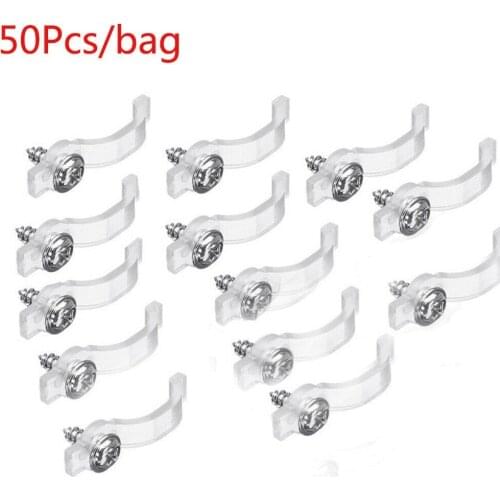 50x Light Strip Fixer Clips Connector for Fix 5050 RGB Single Color LED Strips