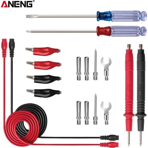 ANENG 18 In 1 Multi-function Combination Test profissional multimeter pen 1000V Universal Meter Test Line Multimeter Table Pen