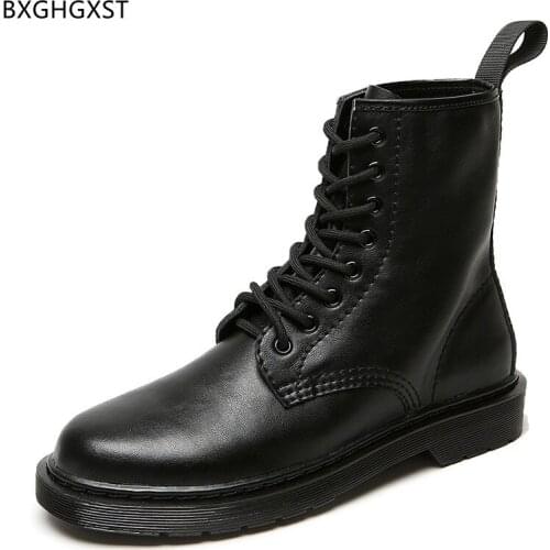 Black Winter Boots Men Ankle Boots for Man 2021 Fashion Martin Boots for Men Male Designer Men Dress Shoes Chaussure De Homme