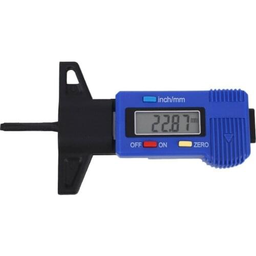 Car Digital Tyre tire Tread Depth Gauge Measurer LCD Display Tire Pattern Depth Scale Caliper Auto Truck Tyre Measuring Tool
