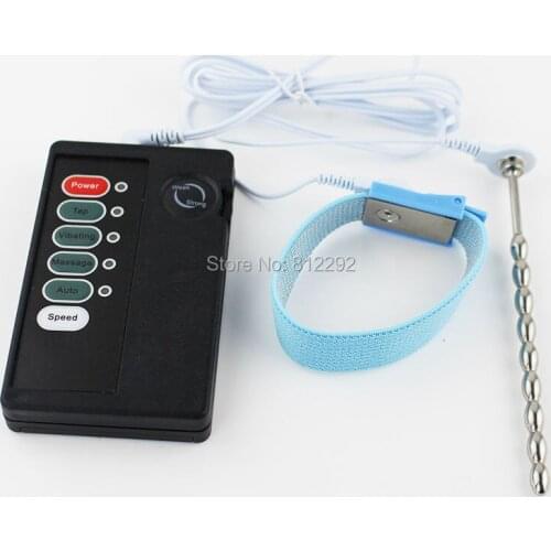 Electric Shock Stainless Steel Penis Urethral Sound Penis Plug & Comfortable Rings Belts Sex Toys For Male