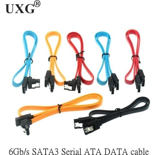 6inch 6Gb/s SATA3 Serial ATA DATA cable w/ latch Locking for PC Laptop SATA 3.0 SATAIII 6Gbps HDD Hard Drive Disk/ SSD 10CM 45CM
