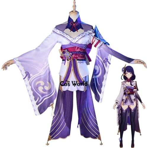 Genshin Impact Raiden Shogun Outfit Games Cosplay Costumes