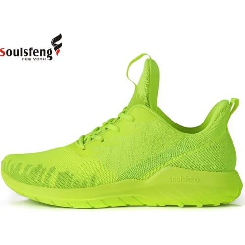 Men Running Shoes Casual Breathable Athletic West Bay Design Green Sports Training Shoes Sneakers Outdoor Jogging Shoes Women