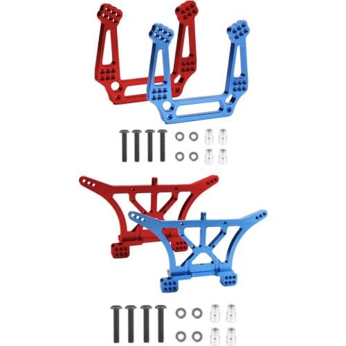1set Metal Front & Rear Shock Tower Upgrade Parts for 1/10 Traxxas Slash 2WD Rustler VXL Stampede Bandit Replace 3638