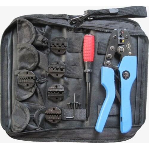 7 in 1 hand crimping tool kits terminal crimping pliers with screwdriver 5pcs crimping jaw dies set AN-K30J-4