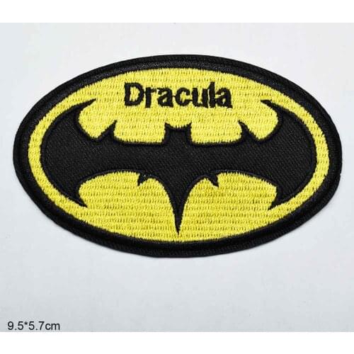 Bat Vampire Dracula Iron On Embroidered Clothes Patches For Clothing Stickers Garment Apparel Accessories