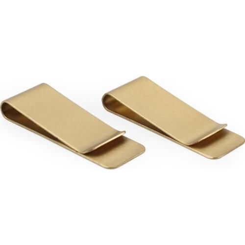 Outdoor Small Tool Vintage Brass Money Clip Card Holder EDC