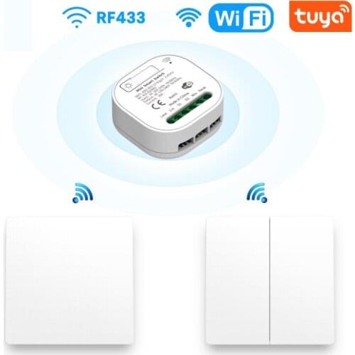 16A WIFI Switch Smart Home Tuya App Remote Control Smart Timer Switch No Battery Light Switch Work With Google Home Alexa Module
