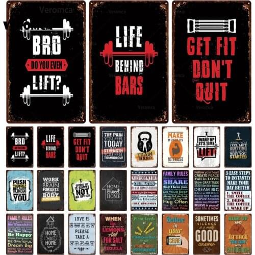 Rule of Life Tin Sign Man Cave Vintage Metal Sign City Retro Plates Plaque Sign Metal Wall Poster for Garden Home Room Decor